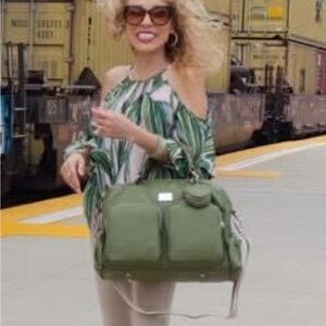 Oliva Moda leather Green Women's large  Bag